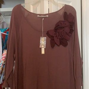 Knee length light sweater dress